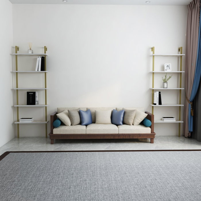 Hanah Home Estantería Piante Blanco y Dorado